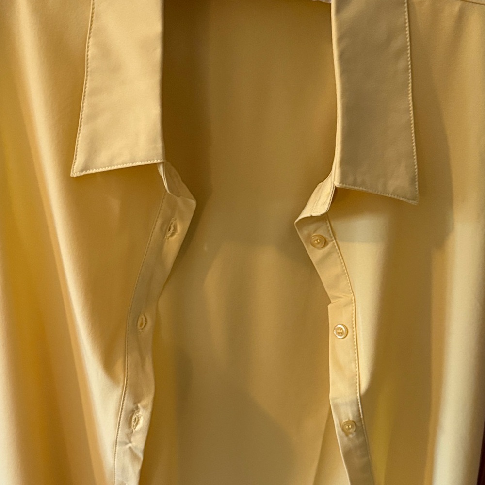 Women’s Yellow Button-Down Shirt - Picture 4 of 5